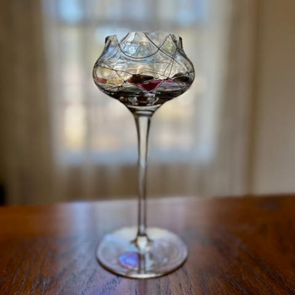 PartyLite Mosaic Calypso Stemmed Tealight Holder